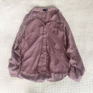 The Limited purple printed button down shirt size XS